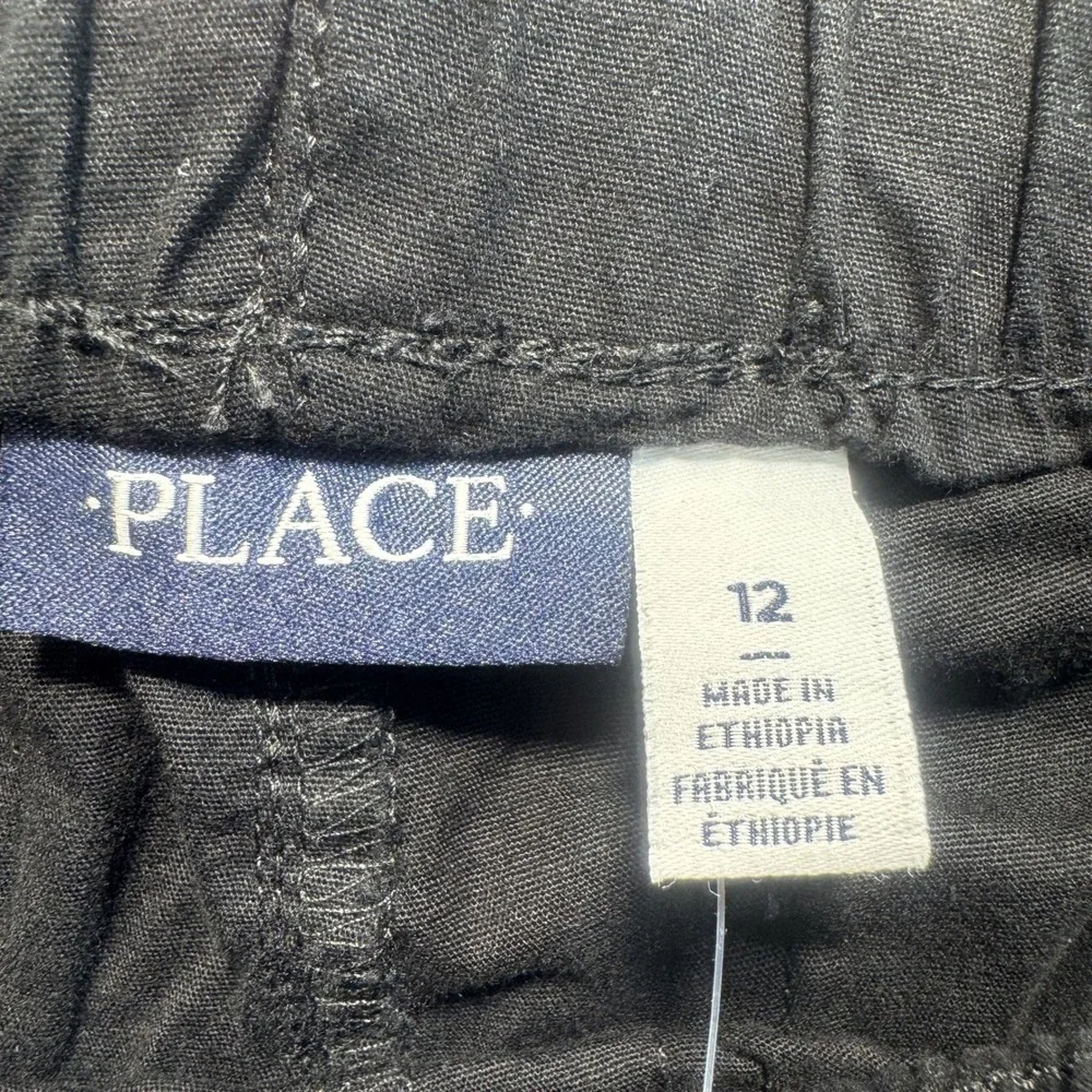 The Children's Place Pull On Pants Boys Size 12 Black New With Tags‎